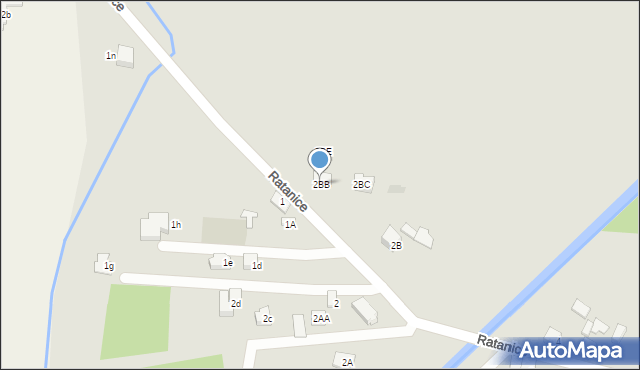 Dąbrowa Górnicza, Ratanice, 2BB, mapa Dąbrowa Górnicza