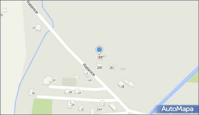 Dąbrowa Górnicza, Ratanice, 2BE, mapa Dąbrowa Górnicza