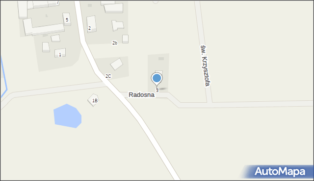 Damianowice, Radosna, 3, mapa Damianowice