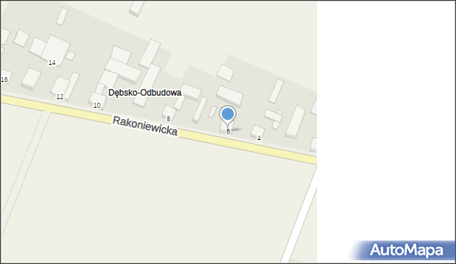 Dębsko, Rakoniewicka, 6, mapa Dębsko