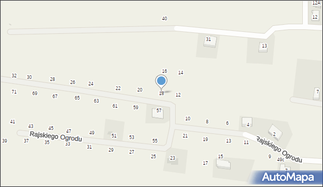 Dobra, Rajskiego Ogrodu, 18, mapa Dobra