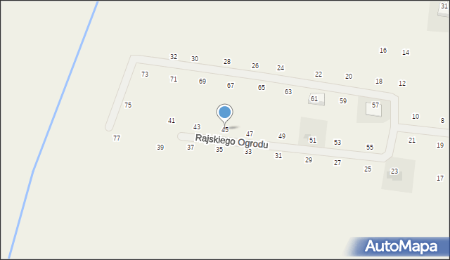 Dobra, Rajskiego Ogrodu, 45, mapa Dobra