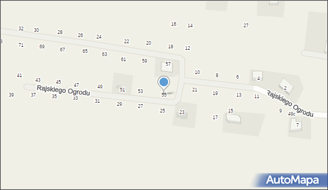 Dobra, Rajskiego Ogrodu, 55, mapa Dobra