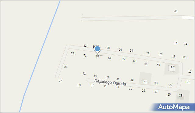 Dobra, Rajskiego Ogrodu, 69, mapa Dobra