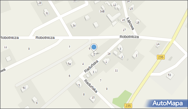 Dziemiany, Raduńska, 2, mapa Dziemiany