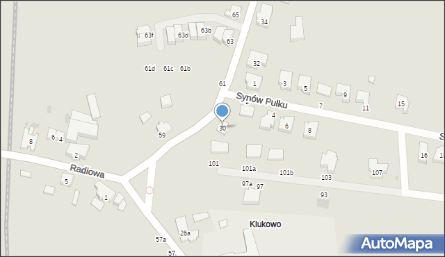 Gdańsk, Radarowa, 30, mapa Gdańska