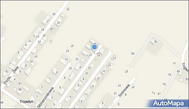 Giebułtów, Rajska, 13, mapa Giebułtów