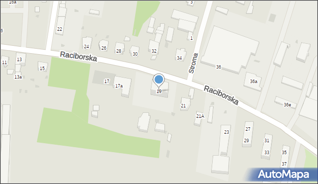 Głubczyce, Raciborska, 19, mapa Głubczyce