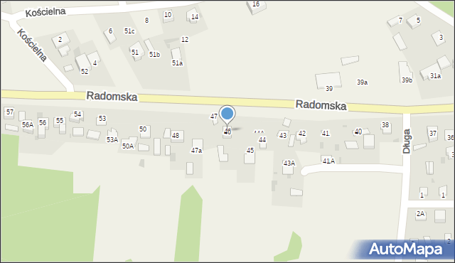 Góra Puławska, Radomska, 46, mapa Góra Puławska