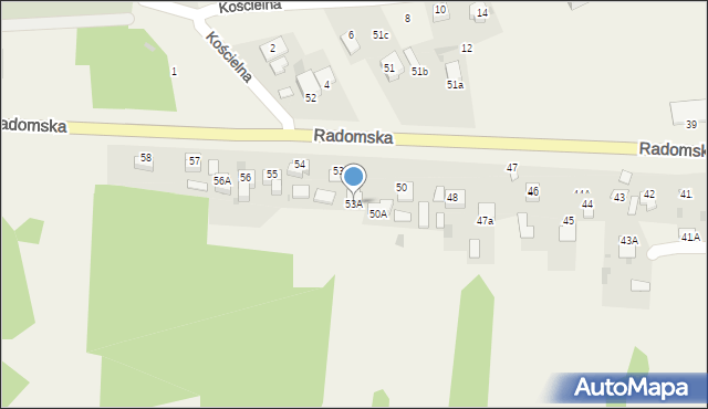 Góra Puławska, Radomska, 53A, mapa Góra Puławska