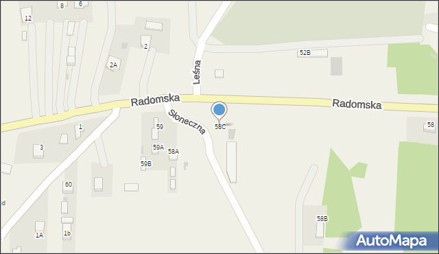 Góra Puławska, Radomska, 58C, mapa Góra Puławska