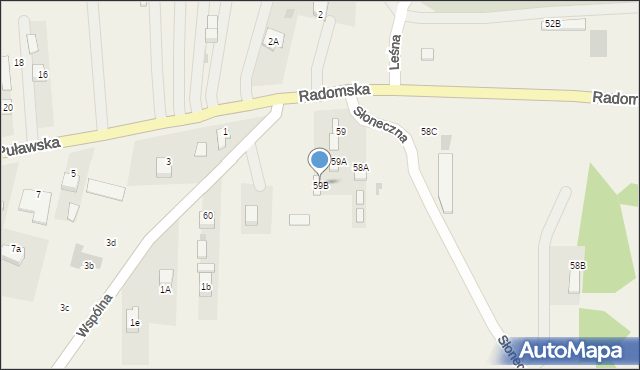 Góra Puławska, Radomska, 59B, mapa Góra Puławska