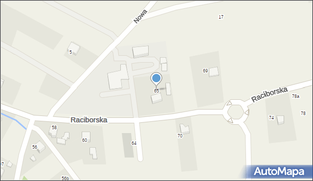 Gorzyczki, Raciborska, 65, mapa Gorzyczki