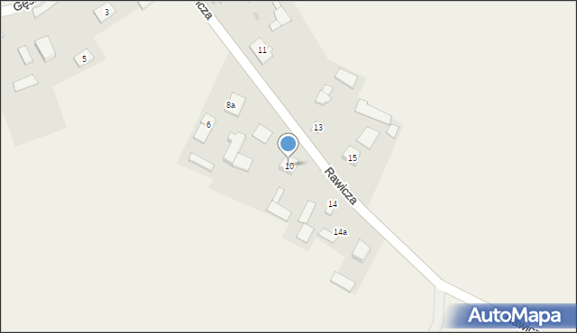 Grochów Szlachecki, Rawicza Władysława, 10, mapa Grochów Szlachecki