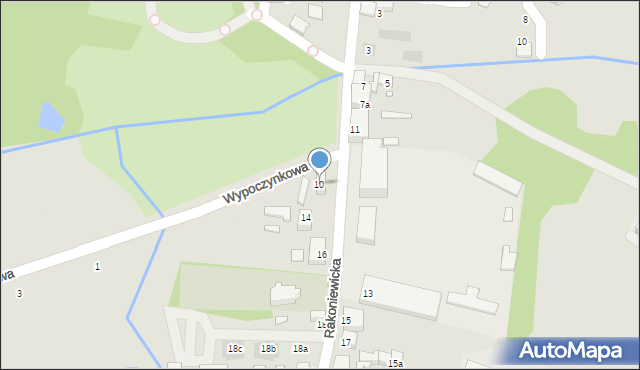 Grodzisk Wielkopolski, Rakoniewicka, 10, mapa Grodzisk Wielkopolski