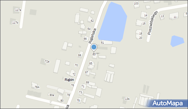 Inowrocław, Rąbińska, 63, mapa Inowrocławia