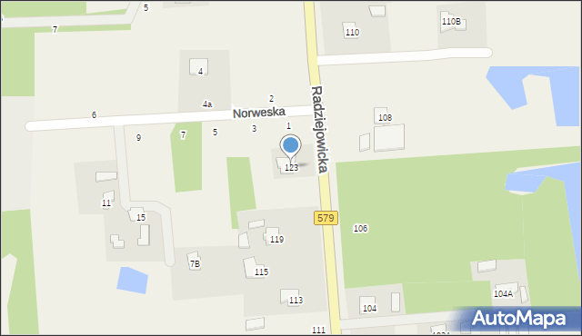 Janinów, Radziejowicka, 123, mapa Janinów