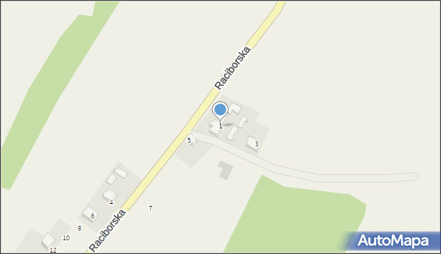 Jankowice, Raciborska, 1, mapa Jankowice