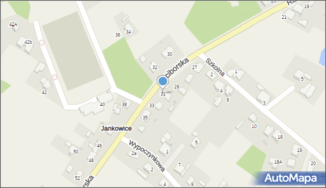 Jankowice, Raciborska, 31, mapa Jankowice