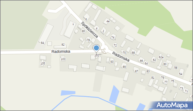 Janowiec, Radomska, 101, mapa Janowiec