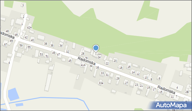 Janowiec, Radomska, 24A, mapa Janowiec