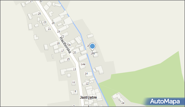 Jastrzębie, Raciborska, 14b, mapa Jastrzębie