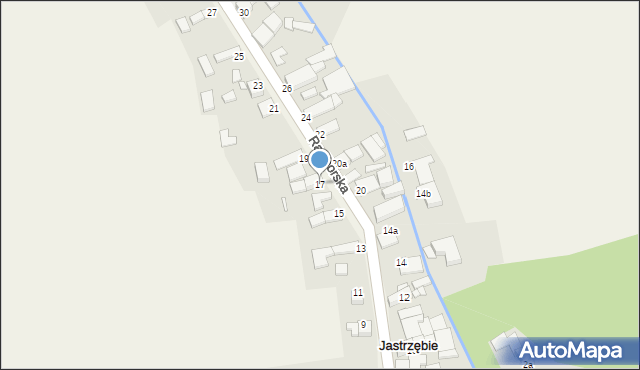 Jastrzębie, Raciborska, 17, mapa Jastrzębie