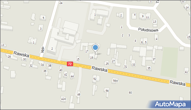 Jeżów, Rawska, 21, mapa Jeżów