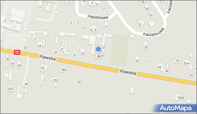 Jeżów, Rawska, 35, mapa Jeżów