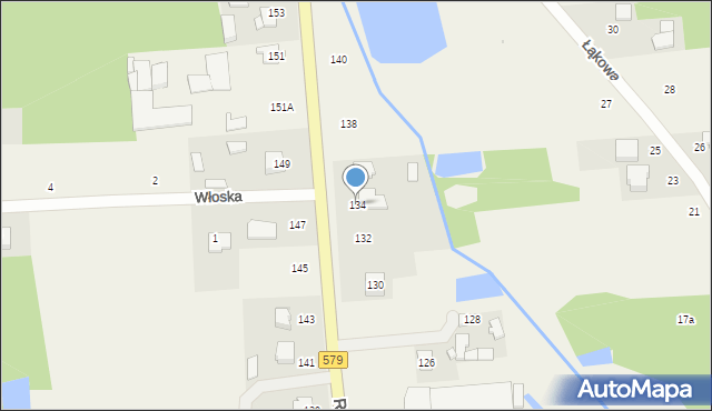 Kałęczyn, Radziejowicka, 134, mapa Kałęczyn