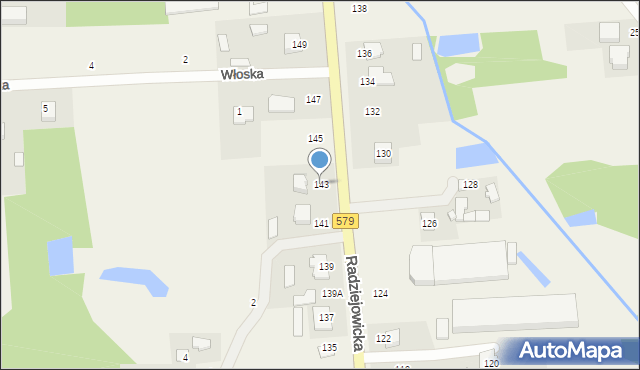 Kałęczyn, Radziejowicka, 143, mapa Kałęczyn