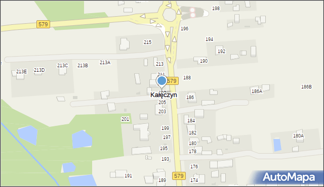 Kałęczyn, Radziejowicka, 207, mapa Kałęczyn