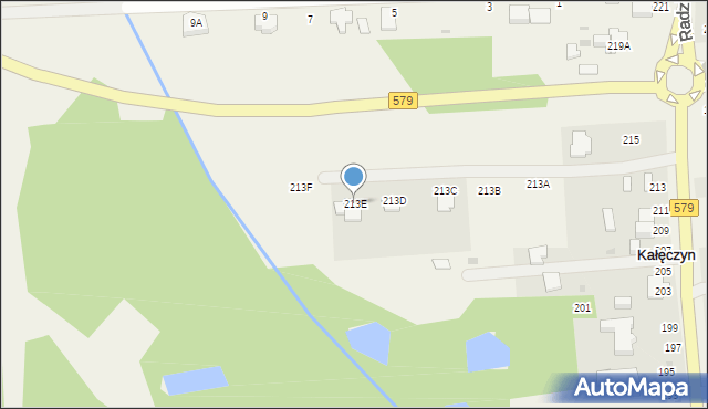 Kałęczyn, Radziejowicka, 213E, mapa Kałęczyn