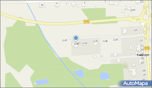 Kałęczyn, Radziejowicka, 213E, mapa Kałęczyn