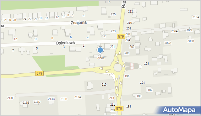 Kałęczyn, Radziejowicka, 219A, mapa Kałęczyn