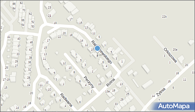 Kalisz, Radoszewskiego Józefa, 8, mapa Kalisza