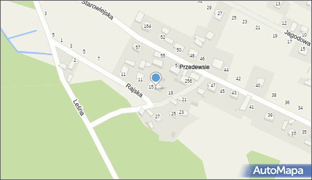 Kamień, Rajska, 17, mapa Kamień