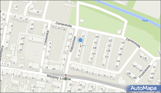 Katowice, Ratuszowa, 8, mapa Katowic