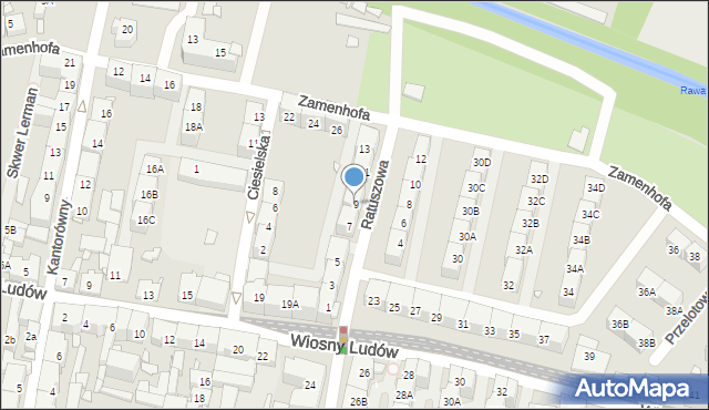 Katowice, Ratuszowa, 9, mapa Katowic