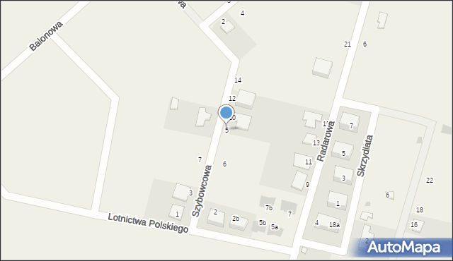 Kębłowice, Radarowa, 5, mapa Kębłowice