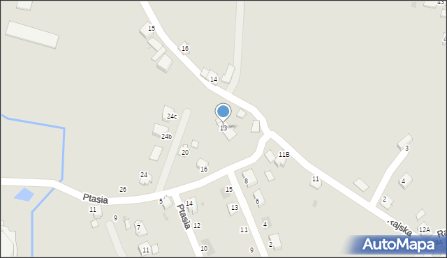 Kędzierzyn-Koźle, Rajska, 13, mapa Kędzierzyna-Koźle
