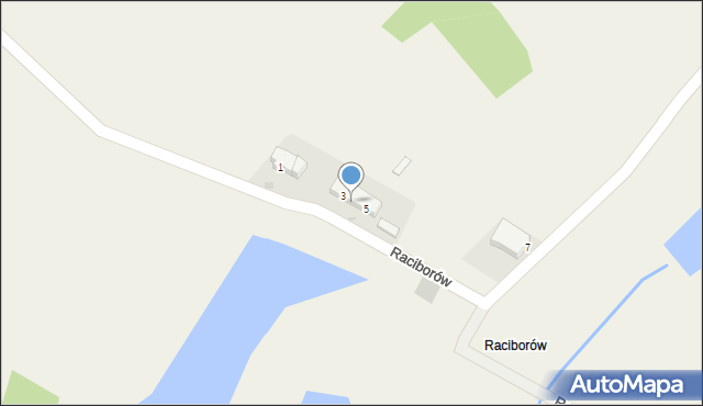 Kiełpino, Raciborów, 4, mapa Kiełpino