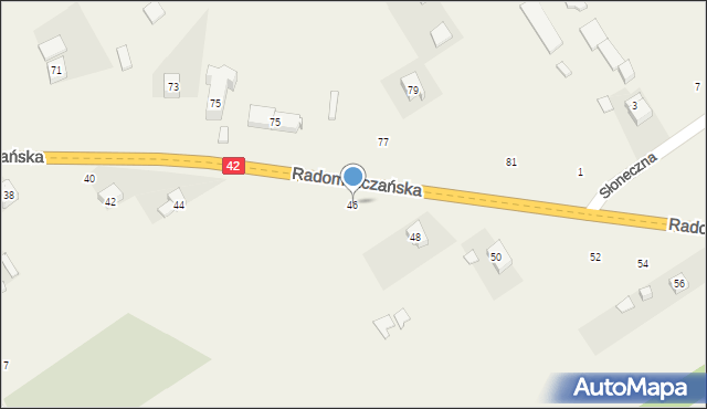 Kietlin, Radomszczańska, 46, mapa Kietlin