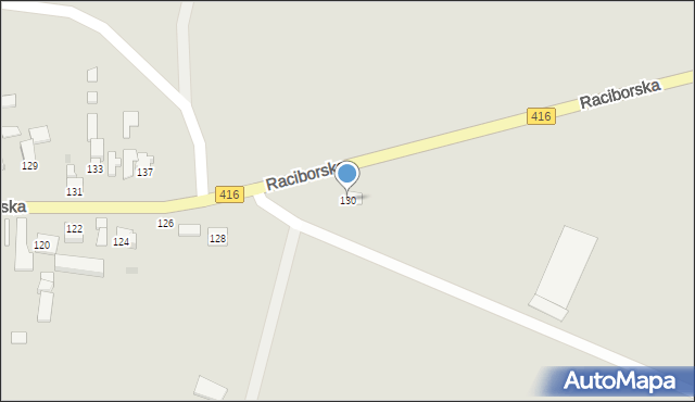 Kietrz, Raciborska, 130, mapa Kietrz