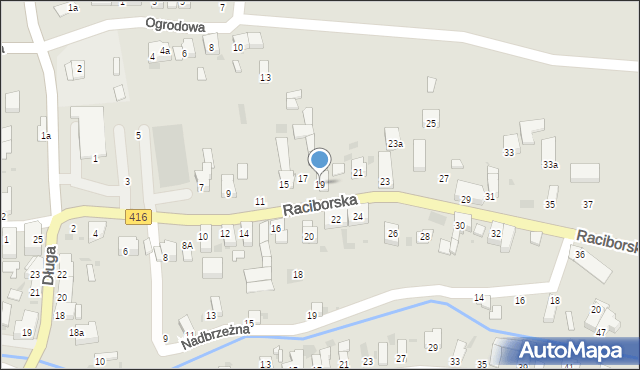 Kietrz, Raciborska, 19, mapa Kietrz