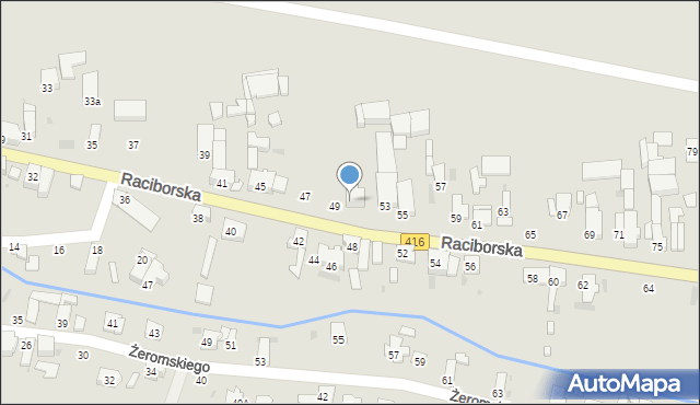 Kietrz, Raciborska, 51, mapa Kietrz