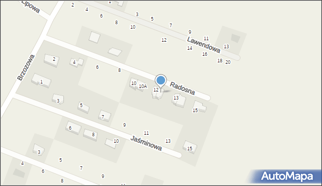 Kleszczewo, Radosna, 12a, mapa Kleszczewo