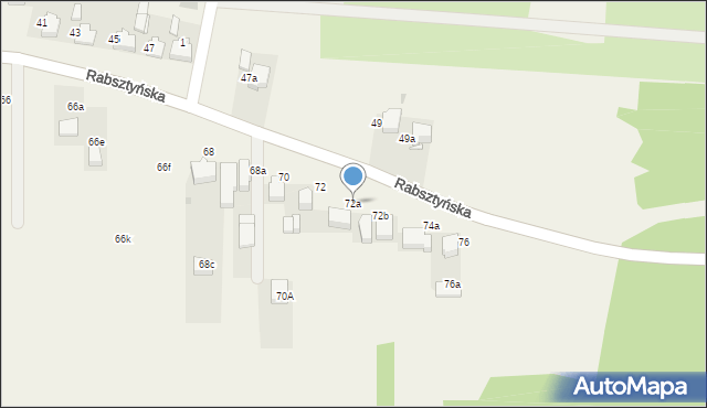 Klucze, Rabsztyńska, 72a, mapa Klucze