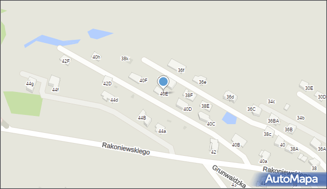 Knurów, Rakoniewskiego Walentego, 40E, mapa Knurów