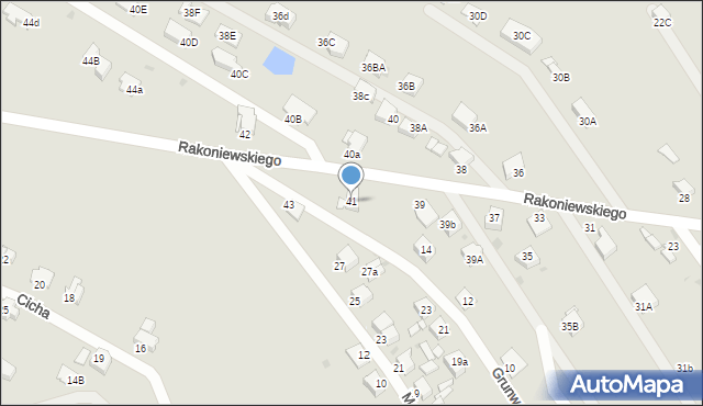 Knurów, Rakoniewskiego Walentego, 41, mapa Knurów